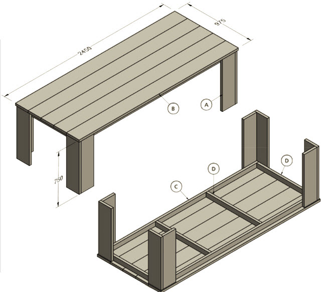 bouwtekening steigerhout