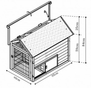 Betere bouwtekening-konijnenhok - Bouwtekeningen Pakket.nl QY-84