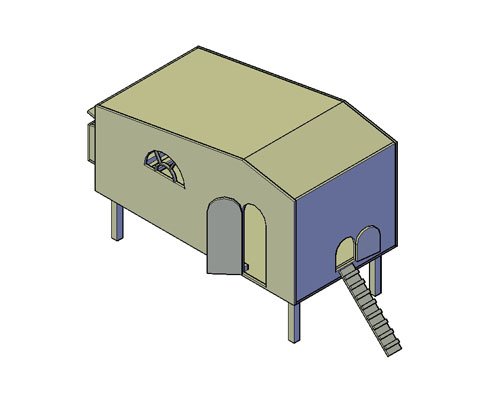 kippen nachthok bouwtekening
