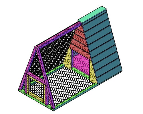 Kippenhok type F bouwtekening