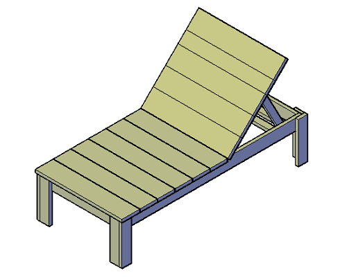 Strandbed Bouwtekening