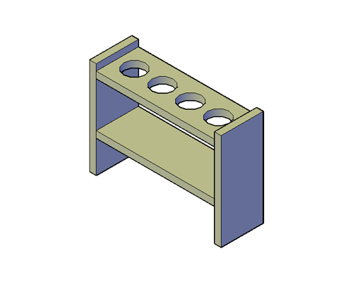 Flessenrek Bouwtekening
