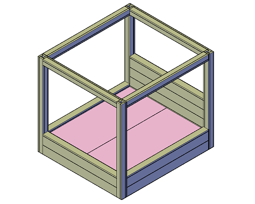 Hemelbed bouwtekening