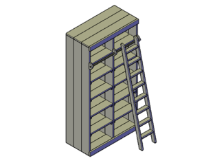 Boekenkast Bouwtekening