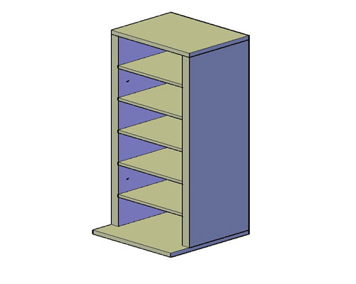 CD kast Bouwtekening