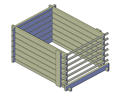 Compostbak Bouwtekening