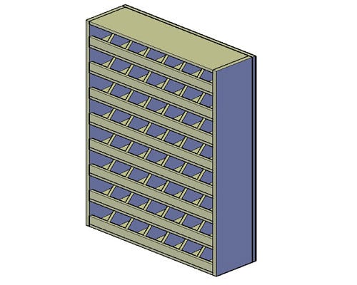 Magazijnkast Bouwtekening