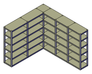 Stellingkast Bouwtekening