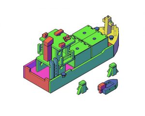 Houten schip speelgoed beginnende amateur schreef evenveel liefde