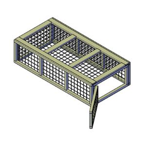 Bouwtekeningen konijnenren laag