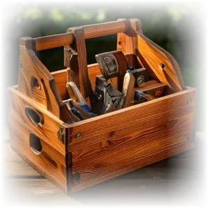 houten gereedschapskist