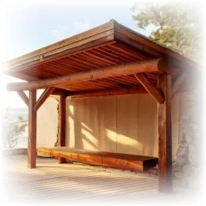 houten luifel